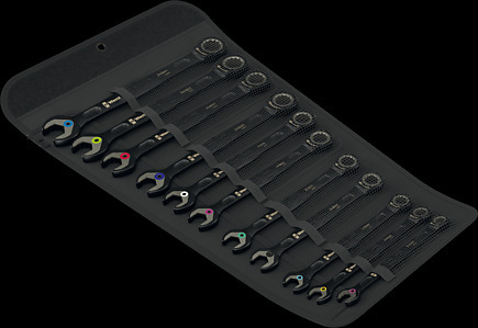 6000 Joker Black Edition 11 set 1 steek-ringratelsleutelset, 11‑delig