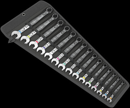 Wera Tools 6003 Joker - Juego de 15 llaves combinadas, 15 piezas