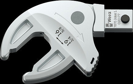Joker 7870 L Chiave a forchetta autoregolabile, intercambiabile, per apertura 16-19 mm, 9x12 mm