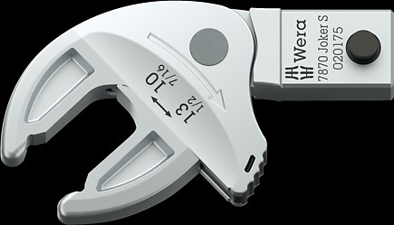 7870 Joker S Llave de boca de inserción autoajustante para tamaños de llave de 10-13 mm, 9x12 mm