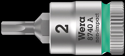 8740 A Zyklop bit socket, 1/4" drive