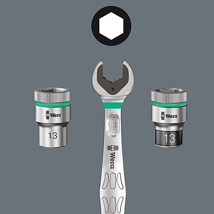 Belt A 1 Zyklop socket set with holding function, 1/4