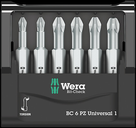 Bit-Check 6 PZ Universal 1, 6 pièces