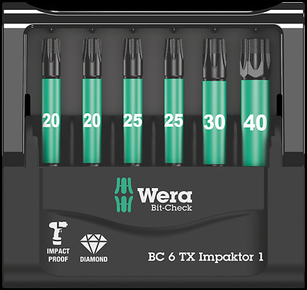 Bit-Check 6 TX Impaktor 1, 6 pieces