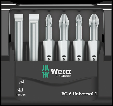 Bit-Check 6 Universal 1 SB, 6‑teilig