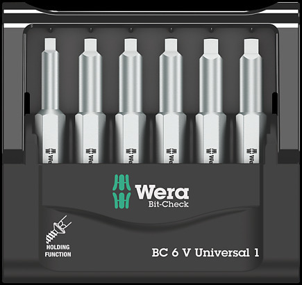 Bit-Check 6 V Universal 1, 6 pieces