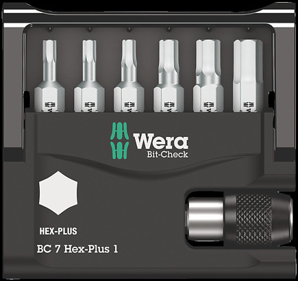 Bit-Check 7 Hex-Plus 1, 7 pieces