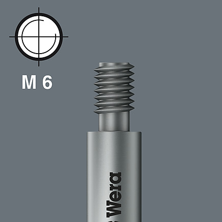 Gewindeanschluss M 6 (Wera Anschluss-Reihe 15)