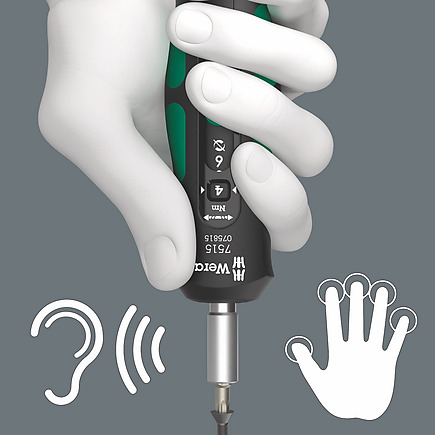 7515 Kraftform Safe-Torque Speed Torque screwdriver, 2-6 Nm - Wera