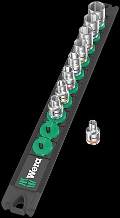 Magnetic socket rail A Imperial 1 Zyklop socket set, 1/4