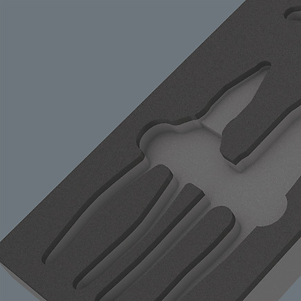 Two-coloured foam insert