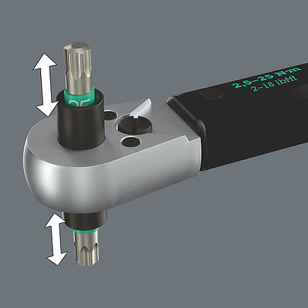 Für 1/4" Bits
