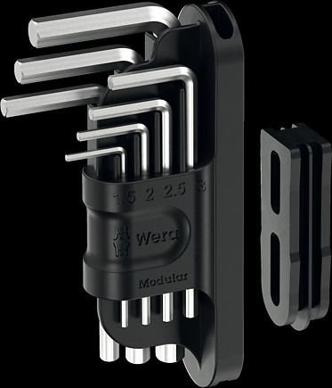 Tool-Check Modular Chiavi a L Hex-Plus 1, 7 pezzi