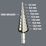 Stepped drill bit