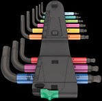 950/9 Hex-Plus Multicolour 2 L-key set, metric, BlackLaser, 9&nbsp;pieces