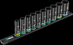 9660 Listello magnetico bussole B Impaktor Deep 1 set, 3/8", 10&nbsp;pezzi