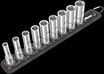 Belt B Deep 1 Juego de llaves de vaso, de arrastre de 3/8", 9&nbsp;piezas
