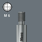 Gewindeanschluss M 6 (Wera Anschluss-Reihe 15)