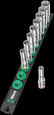 Listello magnetico serie bussole B Deep 1, attacco da 3/8", 9&nbsp;pezzi