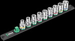 Barre magnétique pour douilles C 4 Jeu de douilles Zyklop, 1/2", 9&nbsp;pièces