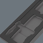 Two-coloured foam insert
