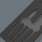 Two-coloured foam insert