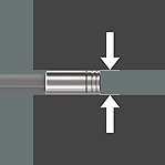 Slim bitholding screwdriver