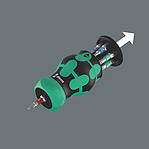 Handle with integrated bit magazine