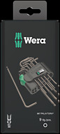 967/9 TX 1 SB Juego de llaves acodadas TORX®, BlackLaser, 9 piezas