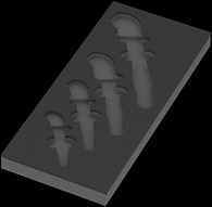 9834 Foam insert 6004 Joker VDE set 1, empty