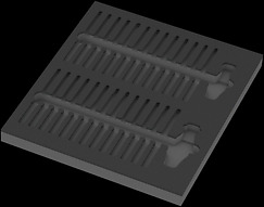 9851 Foam insert Kraftform Kompakt VDE set 1, empty